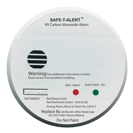 SAFE-T-ALERT SA-339 White RV Battery Powered CO2 Detector SA-339-WHT